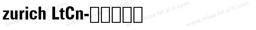 zurich LtCn字体转换
